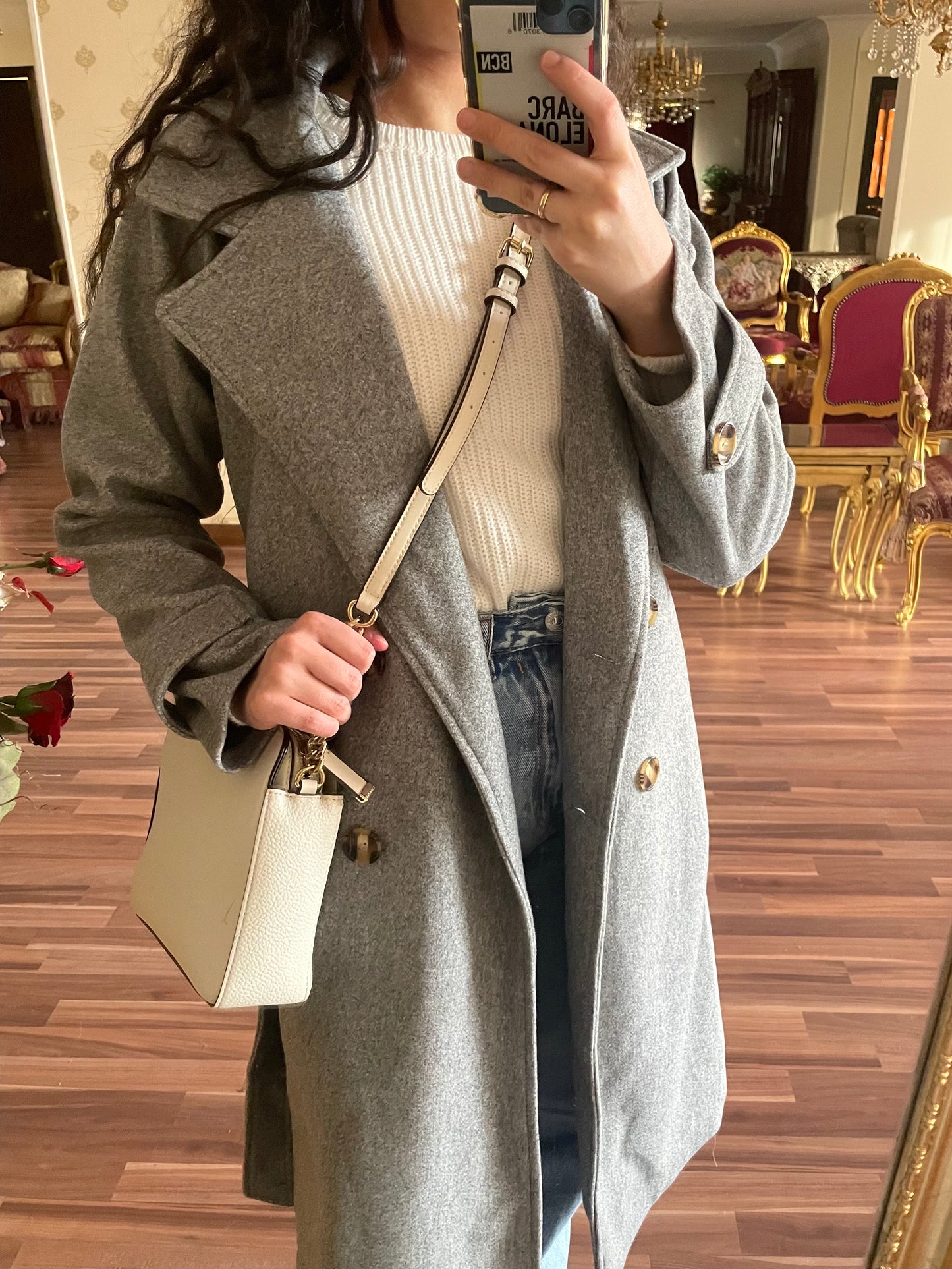 Grey coat