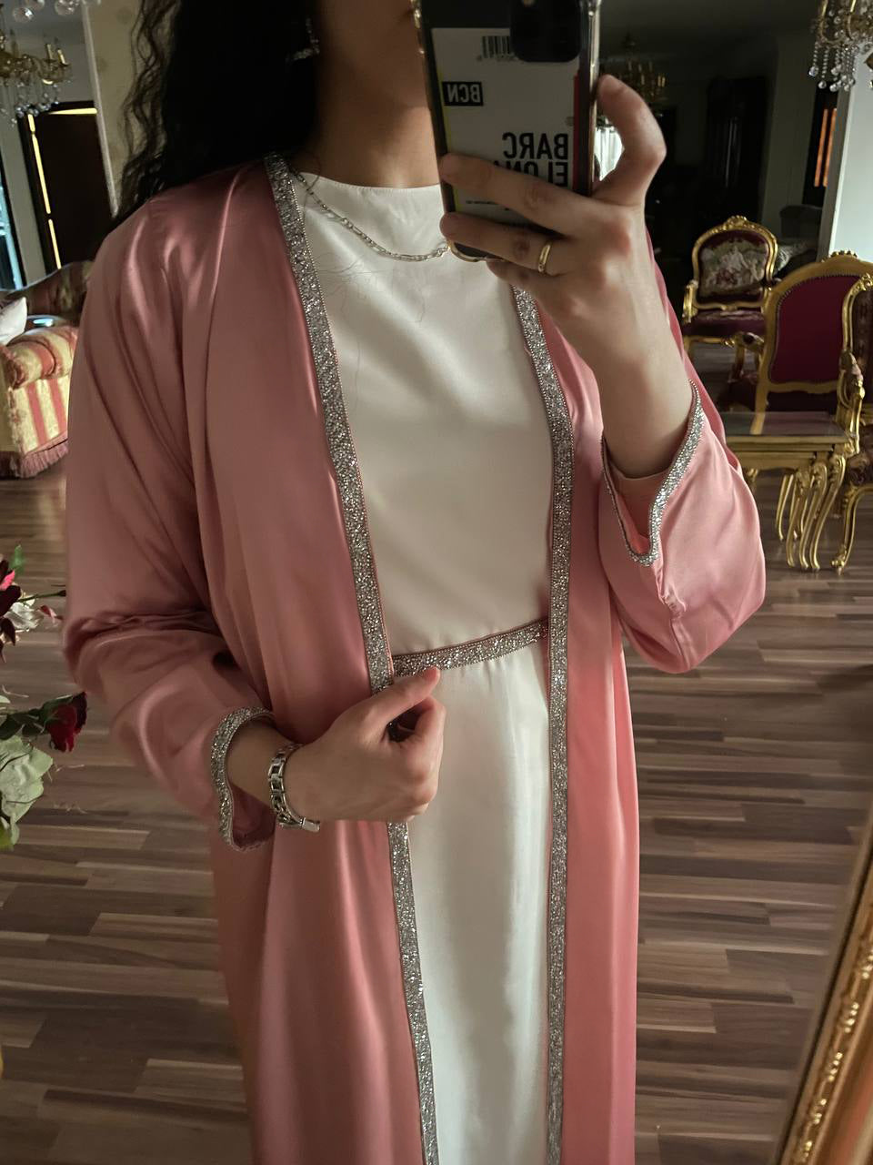 Satin kaftan