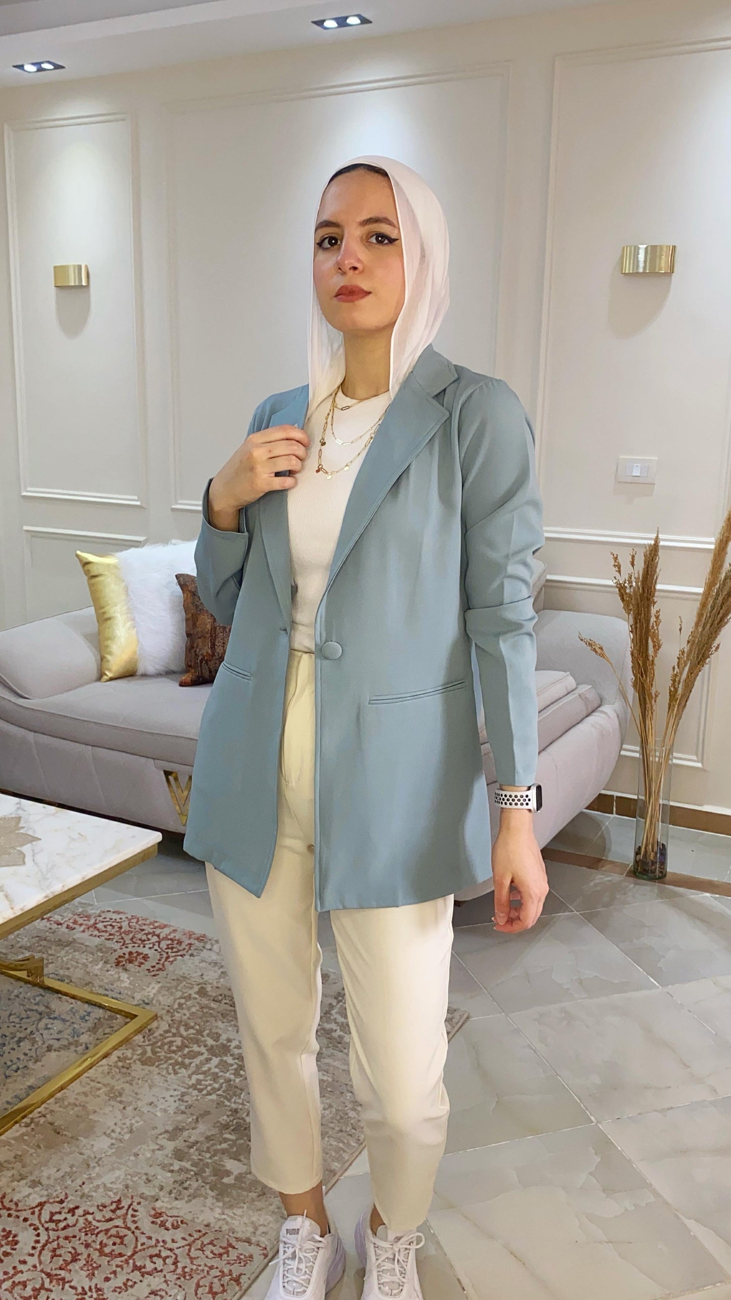 Mint green blazer