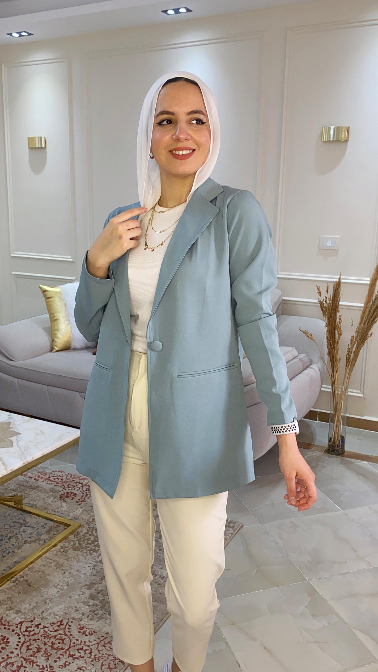 Mint green blazer