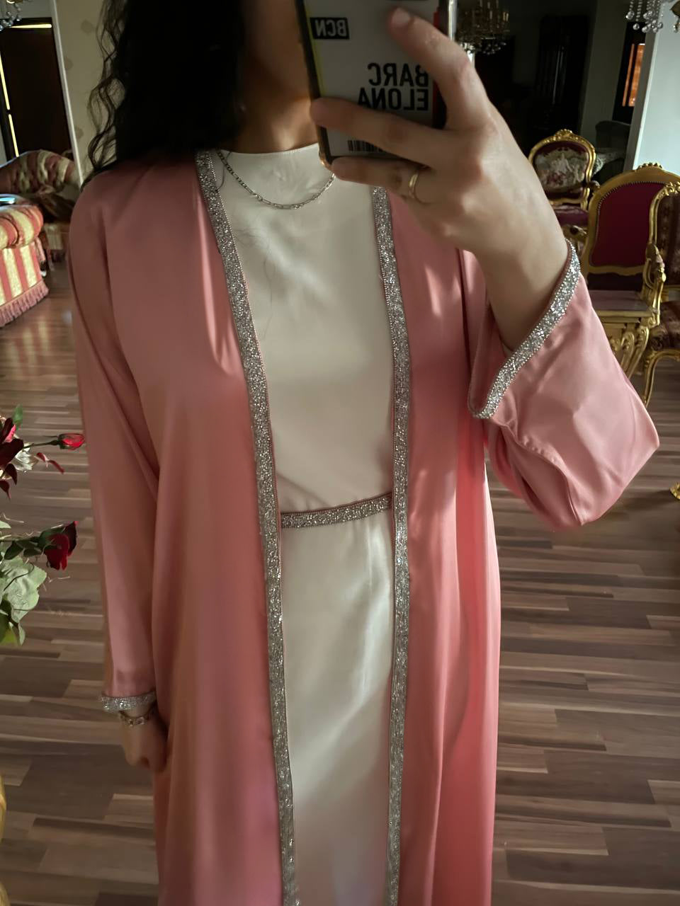 Satin kaftan