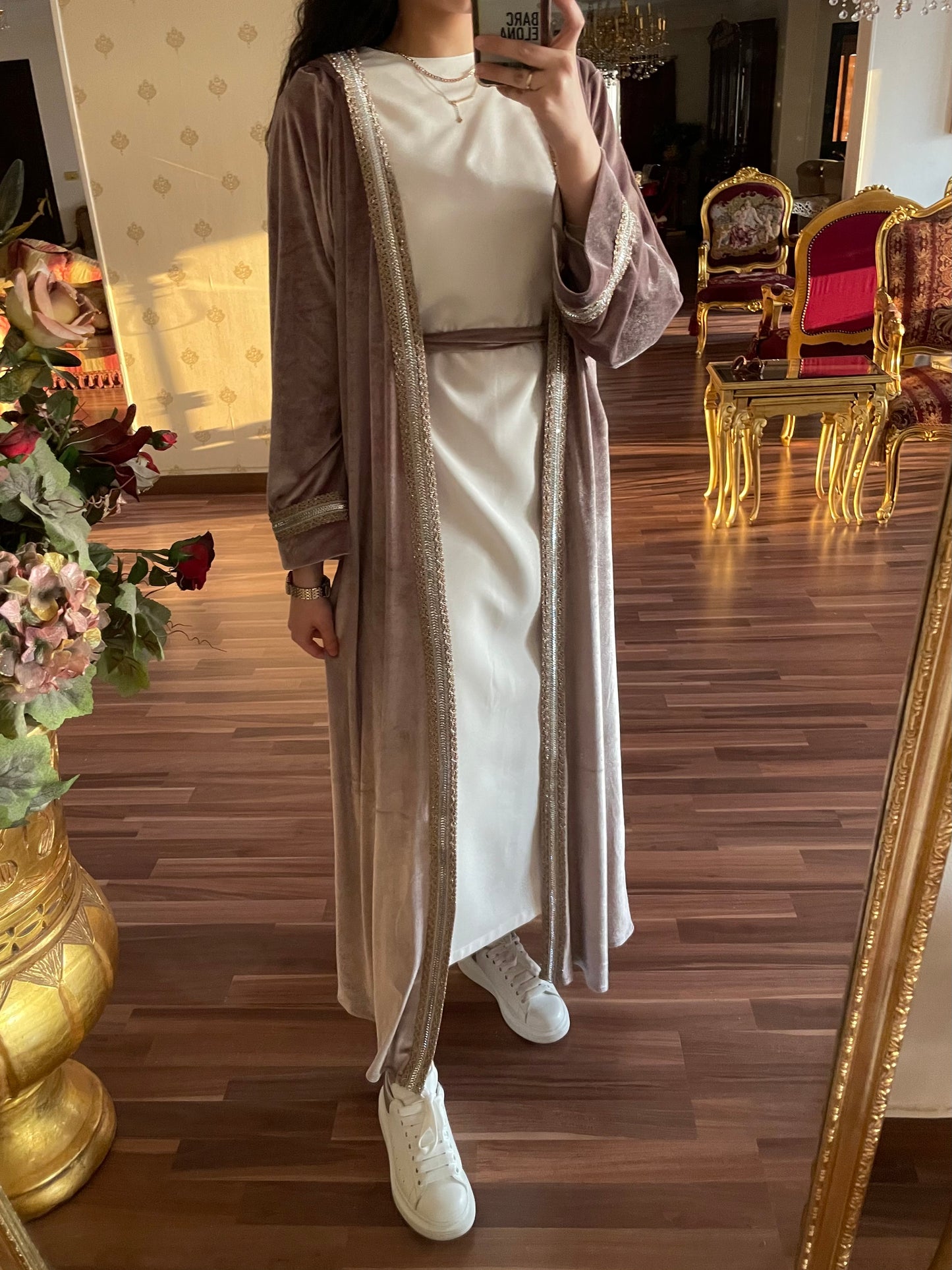 Hooded kaftan