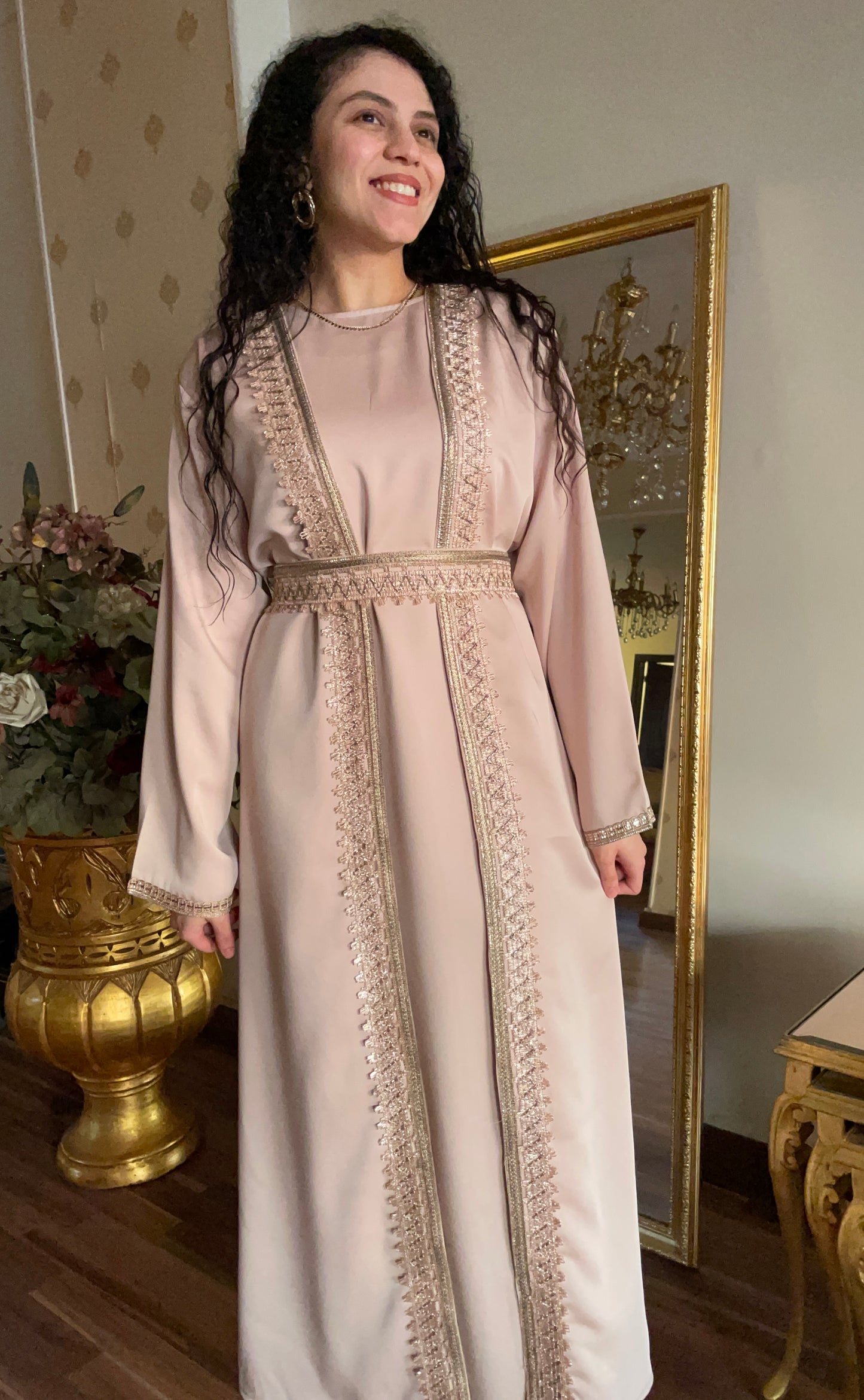 Rose gold kaftan only