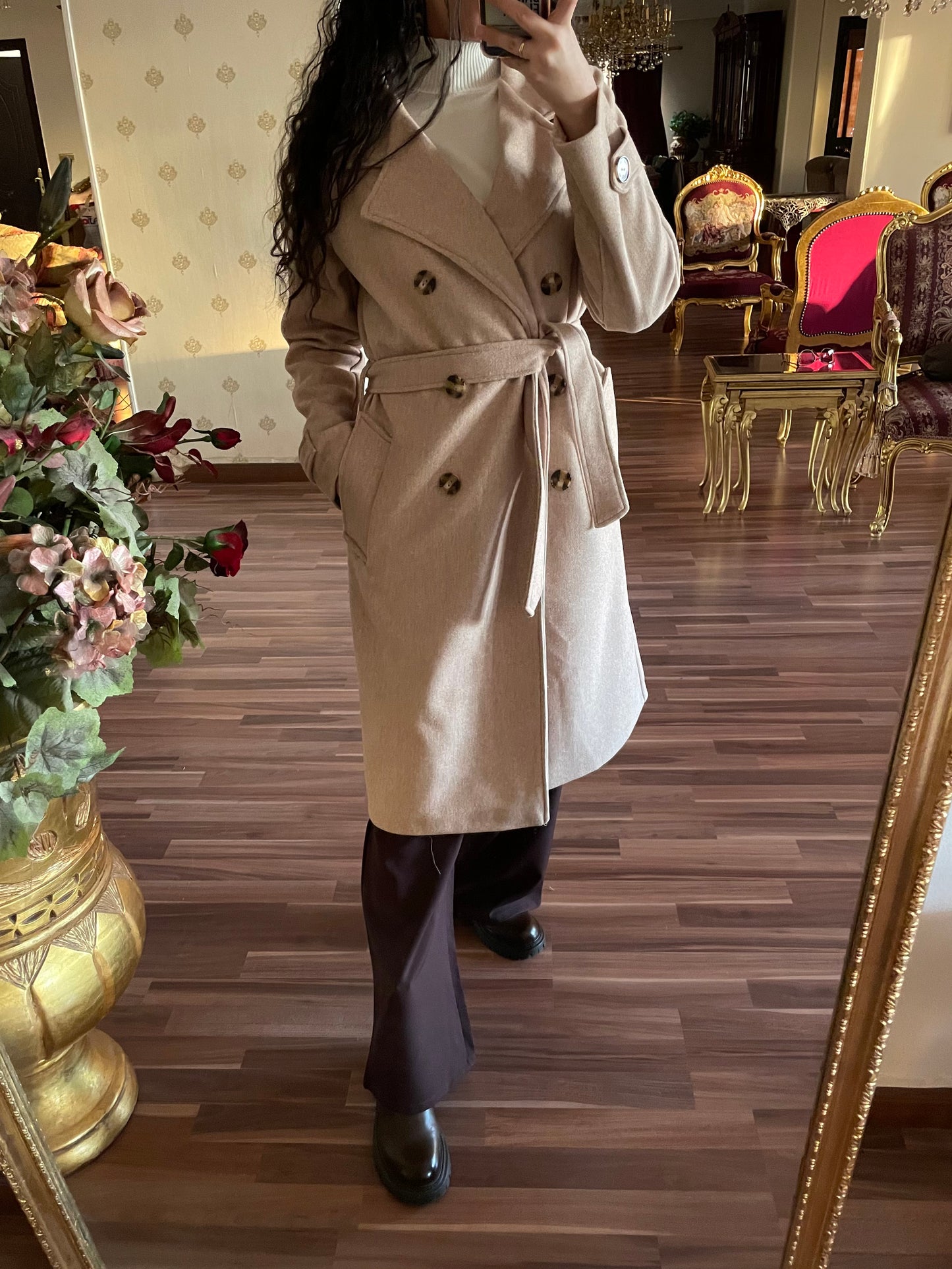 Beige coat