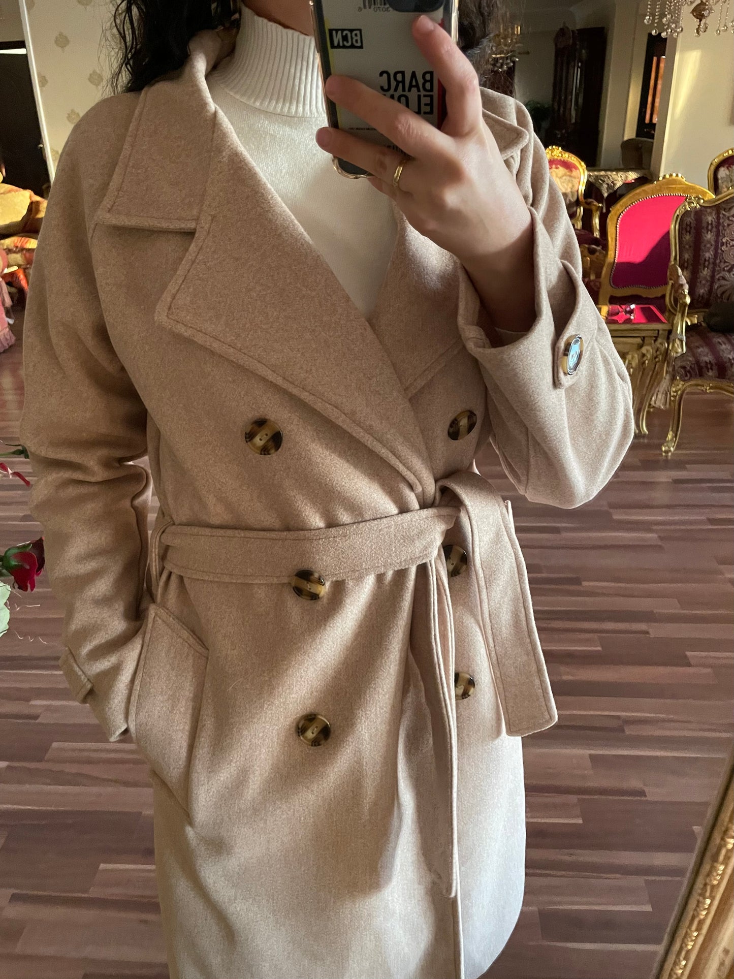 Beige coat