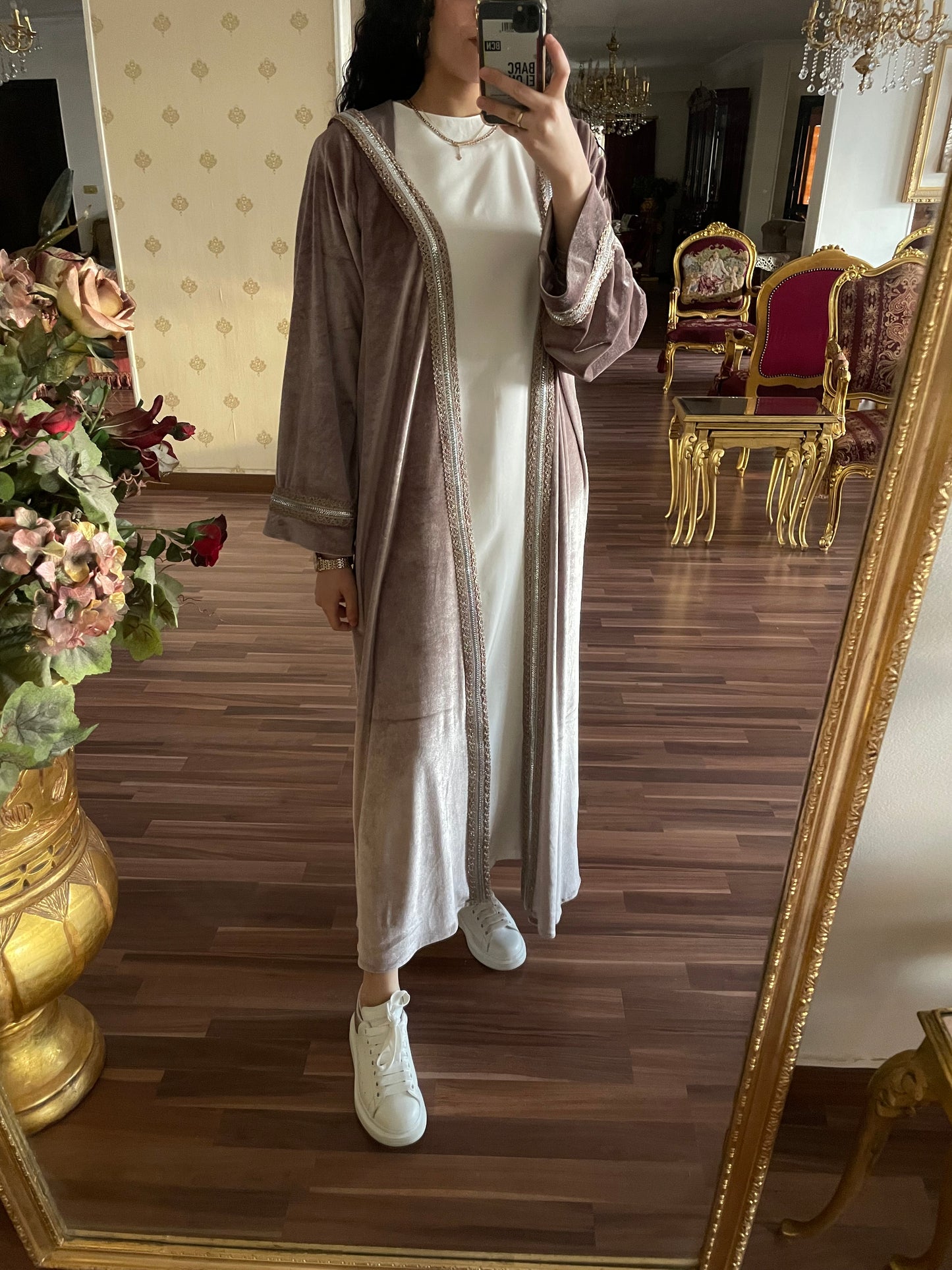 Hooded kaftan