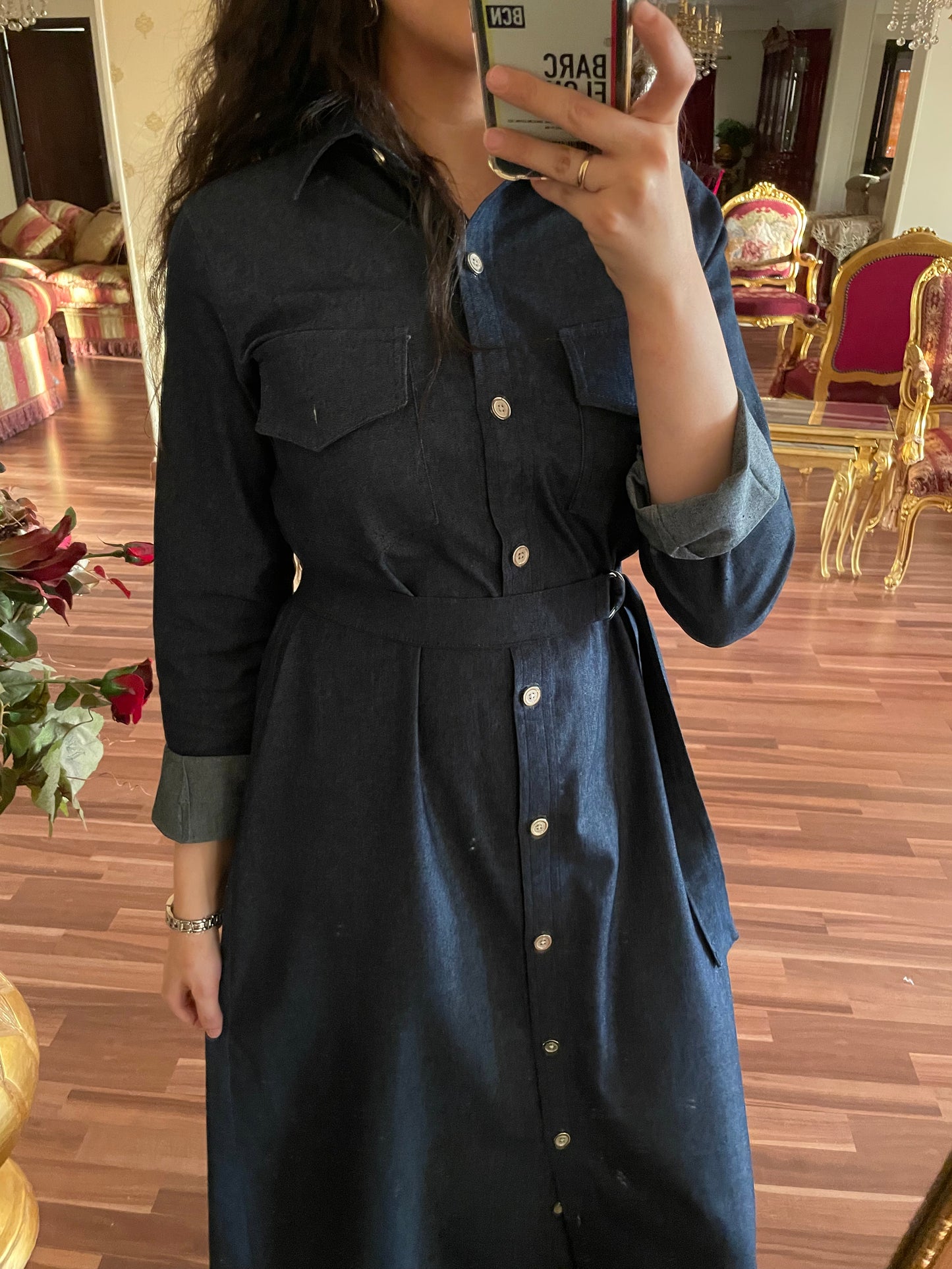 Denim dress